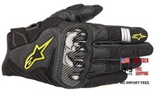 SMX 1 Air V2 Motorcycle Gloves Lightweight Medium Black/Yellow Fluorescent