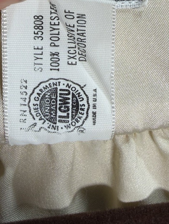 Vtg Christian Dior Satin Robe Women's Ivory Lace Trim Size Medium *missing Belt thumbnail 7