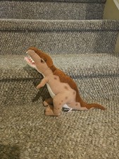 Aurora T-Rex Dinosaur Plush Brown Stuffed Animal Approximately 17" L X 10" Tall