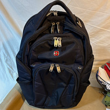 SwissGear 1900 ScanSmart Backpack Black Tech Laptop Fits 17" - Excellent