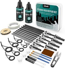 Fishing Rod Repair Kit 3-in-1 Fishing Pole Complete Supplies Kit Rod Tips