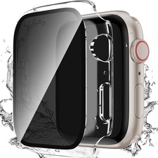 Waterproof Privacy Case for Apple Watch Series 6/5/4/SE 44mm with Anti-peep Prot