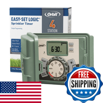 Orbit 4-Station Outdoor Swing Panel Sprinkler - For Residential -