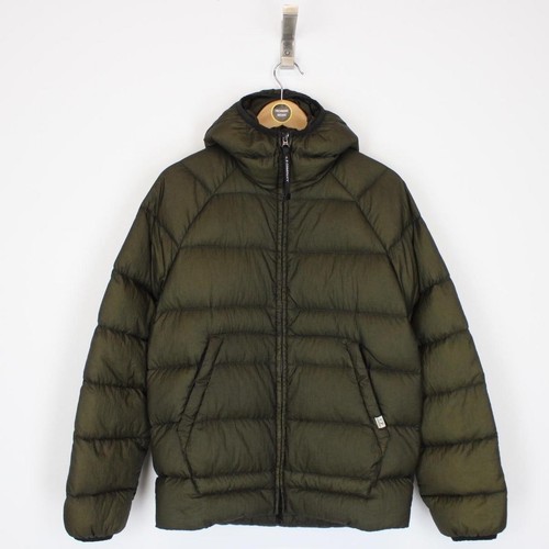 CP Company Khaki Green Nylon Hooded Liner Down Jacket - Picture 2 of 7