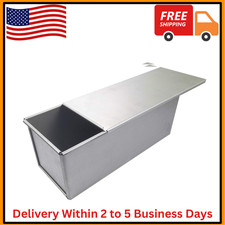 USA Pan Bakeware Pullman Loaf Pan with Cover 13x4.3x4.8 inch Nonstick & Quick