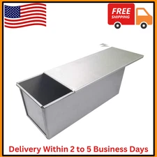 USA Pan Bakeware Pullman Loaf Pan with Cover 13x4.3x4.8 inch Nonstick & Quick