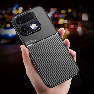 For Realme 16 Pro Plus 5G, Anti-Slip Leather Fell Magnetic Rubber Cover Case