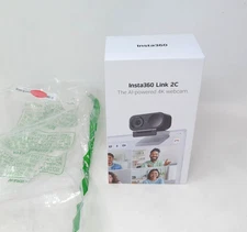 Insta360 - Link 2C (Standard) - AI-Powered 4K webcam - Black *NEW Sealed