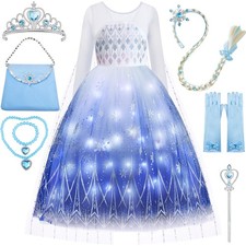 Princess Dresses for Girls Light Up Princess Costume for Little Girls Christm...