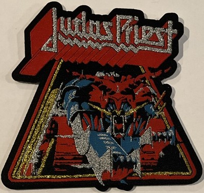 Judas Priest - Defenders of the Faith 4'' x 4'' Shaped Woven Patch [Heavy Metal]