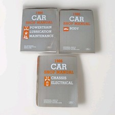 3 Ford Car Shop Manuals Powertrain Chassis Electrical Body Maintenance A...