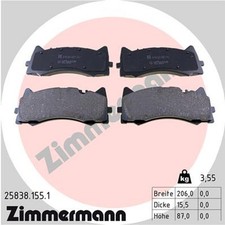 Bremsbelagsatz Scheibenbremse ZIMMERMANN 25838.155.1 für MERCEDES AMG GT C190