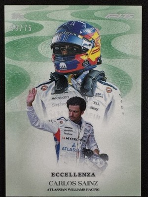 2025 Topps Eccellenza Formula 1 #NNO Carlos Sainz Green 59/75