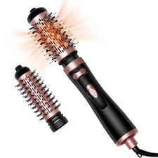 2-In-1 Hot Air Brush And Rotating Hair Dryer Multifunction Electric Hair Style