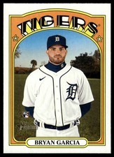 2021 TOPPS HERITAGE BASEBALL CARD BRYAN GARCIA #642 RC DETROIT TIGERS 7152