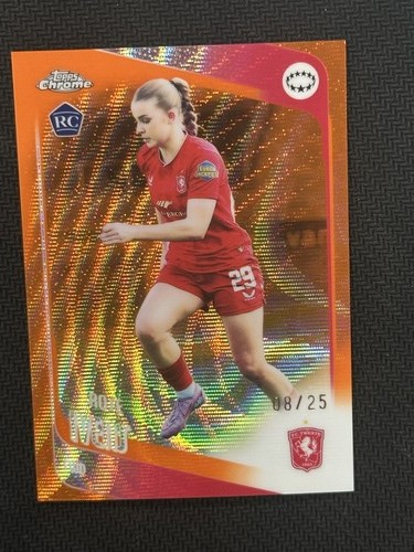 2025-26 Chrome UEFA Womens Rose Ivens #73 Orange Wave /25