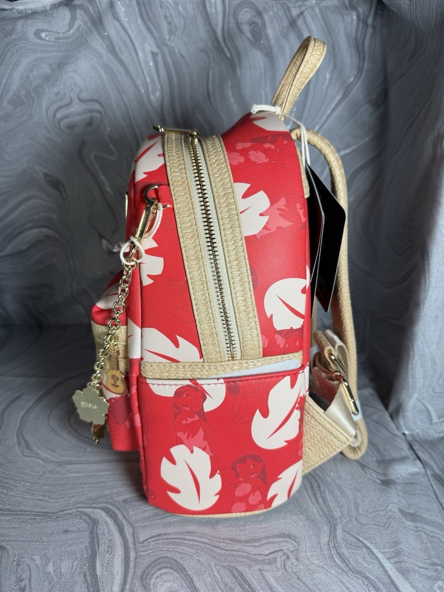 Loungefly Disney Lilo & Stitch Mini Backpack Floral Print  display picture 1