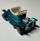 Hot wheels Vintage 1968 Hot Heap Redline Aqua/white  Interior US NICE