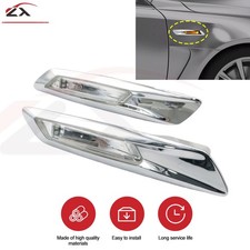 2pcs Side Marker Turn Signal Amber Light Fit Bmw 528i 535i 550i F10 Silver Tone 2pcs Side Marker Turn Signal Amber Light Fit Bmw 528i 535i 550i F10 Silver Tone