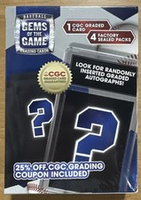 Gems of the Game Baseball Sealed Box Graded Card & 4 Sealed Packs