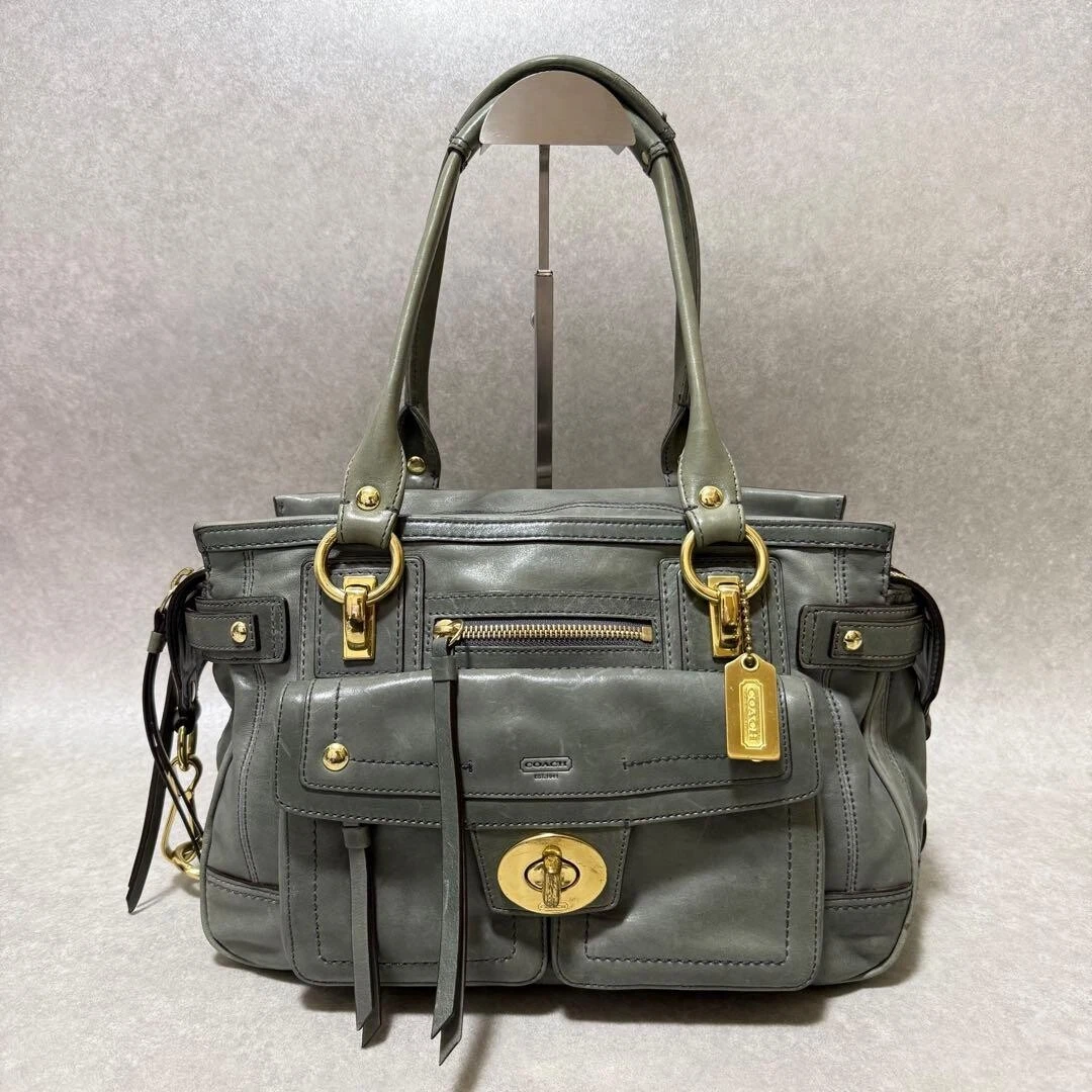 Coach Hampton Satchel/Top Handle Bag Blue Bags & Handbags for
