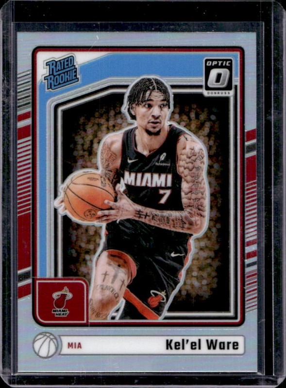 2024-25 Panini Donruss Optic Kel'el Ware Holo Prizm RC Rated Rookie #280 Heat