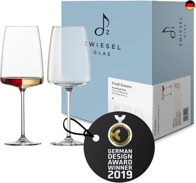 Zwiesel Glas Weinglas fruchtig & fein Vivid Senses (2-er Set), filigrane