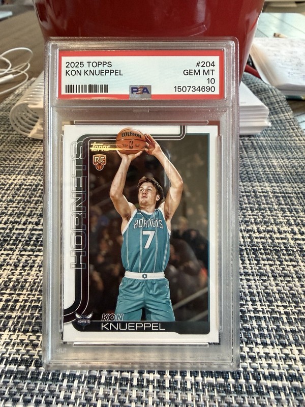 2025 topps Kon Knueppel Lot Of 2 PSA 10