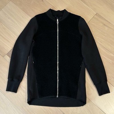 Lululemon Stand Out Sherpa Fleece Jacket Black Full Zip Women s 4