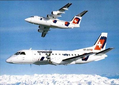 CROSSAIR AVRO RJ 85 Jumboline  SAAB 340 CITYLINER