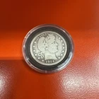 1914 Barber Silver Quarter Better Grade Details Old US Coin