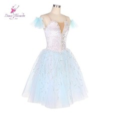 Long Romantic Ballet Tutus The Ocean and Pearls Dance Dress Performance Ballet