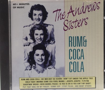 cd the andrews sisters rum and coca cola remember  jazz pop carmen's boogie