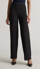 Quince ultra stretch, Ponte Trouser Pant Sz 2 Black Preppy Office minimalist