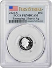2026-S Emerging Liberty Ag Silver Dime 1776-2026 PR70DCAM First Strike PCGS