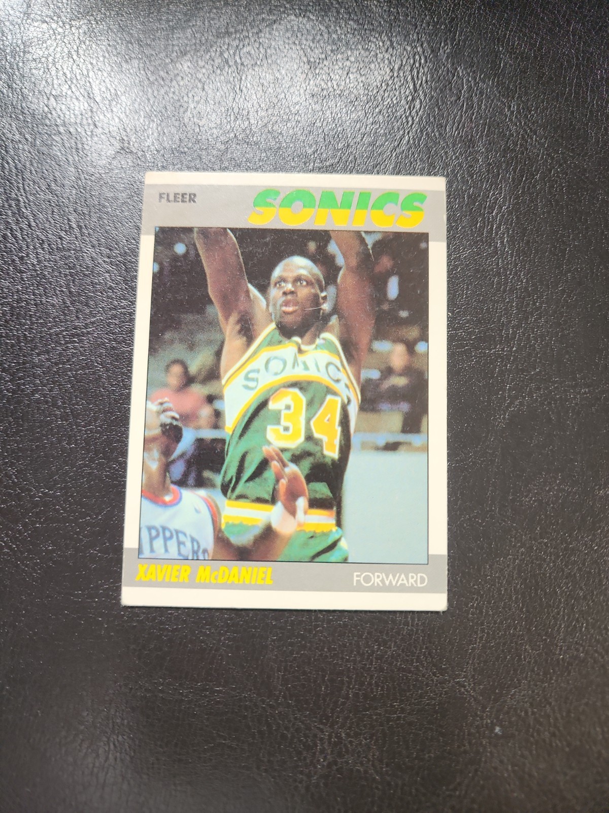 1987-88 Fleer Basketball Base Card #73 XAVIER McDANIEL Seattle Supersonics Look!