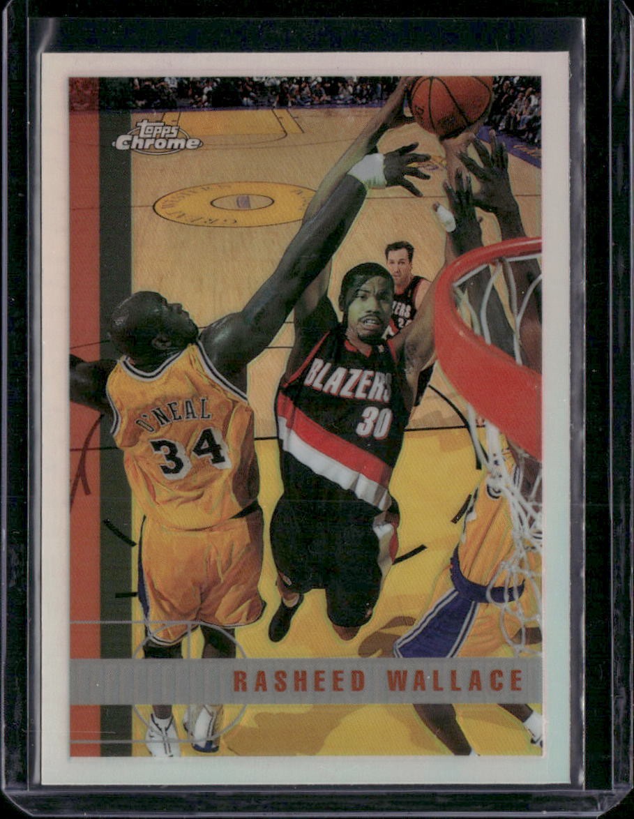 1997-98 Topps Chrome #120 Rasheed Wallace Refractor