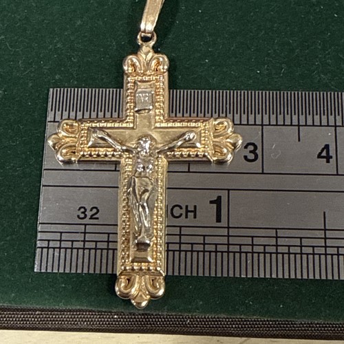 Zwei Tonnen GOLD 14 K (585) KREUZ 45mm x 32mm; 2,9 Gramm (nagelneu) - Bild 13 von 15