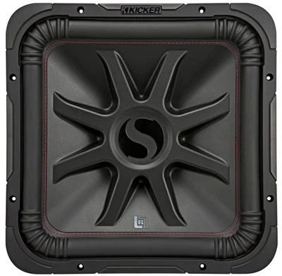 Kicker 45L7R154 Car Audio L7R Square 15" Sub 1800W Dual 4 Ohm Subwoofer L7R15 - Image 1 of 4