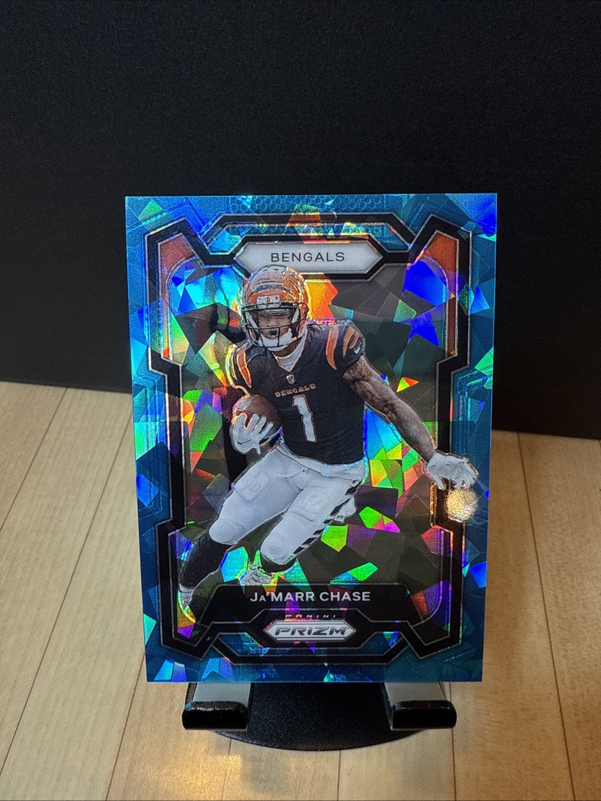 2023 Panini Prizm Ja'Marr Chase #56 Blue Ice Prizm /99