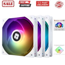 CPU Fan 120mm White ARGB Case Cooler Fan, up to 1550RPM Cooling Fan