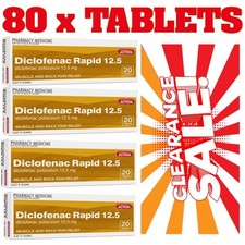 80x Diclofenac 12.5 Pharmacy Action -Voltaren generic alternate Muscle Back Pain