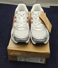 ASICS GEL-1130 White/Red Snapper Kids Running Shoes Size US K12, 1204A170-104