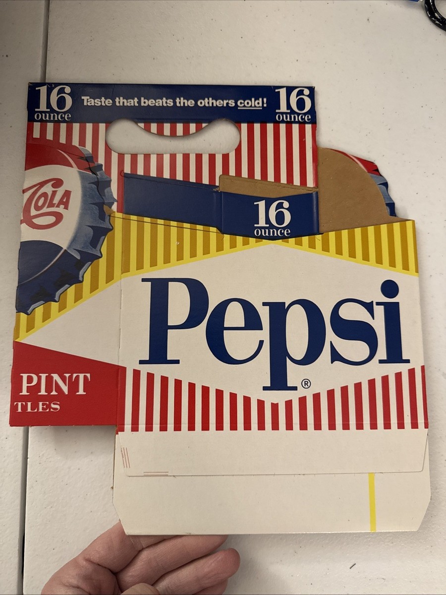 1960s Pepsi Cardboard Carrier 6 Pack Carton Bottle 16oz Pint | eBay
