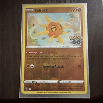 Pokemon TCG SWSH Pokemon Go! - Solrock Reverse HOLO 039/078