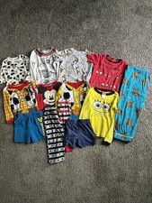 Vtg Y2k Modren Kids Clothing Lot 14 Pcs Mixed Sizes Sleepwear Tops Pants Disney