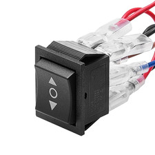 Rocker Switch 6 Pin Momentary DPDT Rocker Switch, 3-Position (On)-Off-(On) Polar