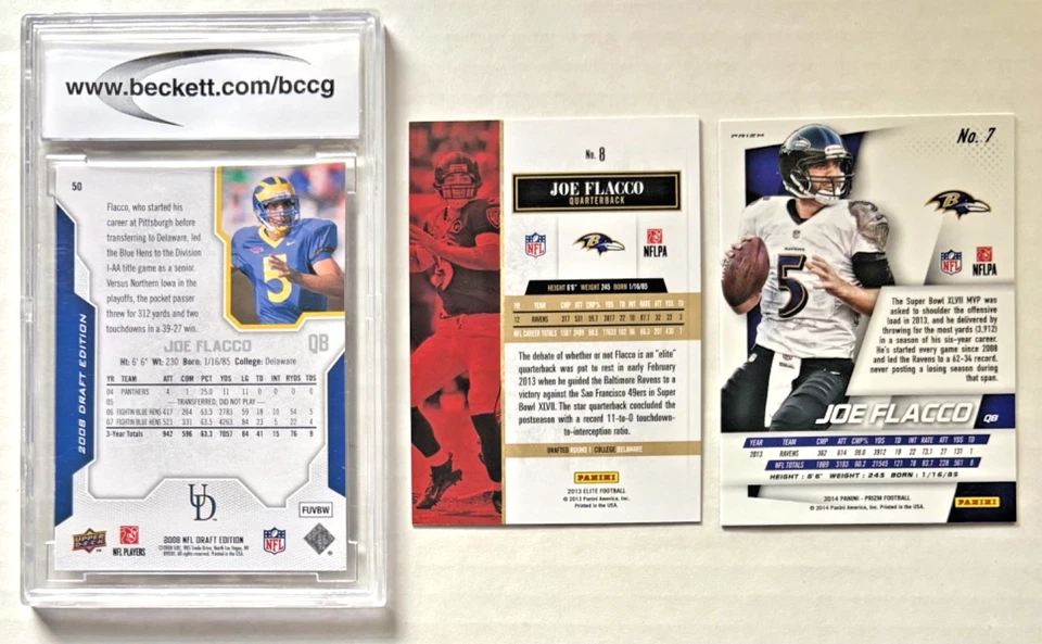 2013 Panini Elite - Turn of the Century #8 Joe Flacco /199 - Image 2 of 2