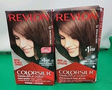 Revlon Colorsilk Hair Color Permanent Dye Keratin 47 Medium Rich Brown, Lot of 2
