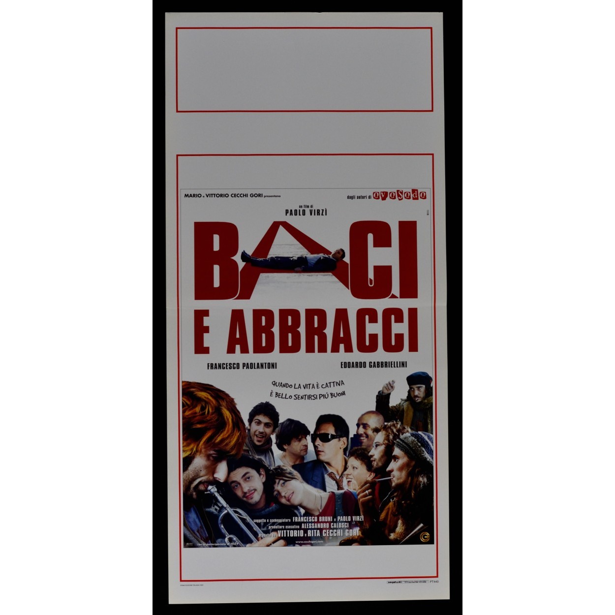 Locandina originale film Baci e abbracci (1999) - Regia di Paolo Virzì